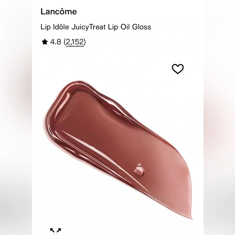 Lancome juicyldole treat oily Lip Gloss - shade 65 brownie Bite